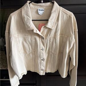 Arula Light Tan Cropped Jacket